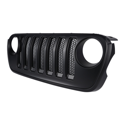 Grill For Jeep Wrangler JL Offroad Front Black Mesh Grill For Jeep Wrangler JL 2018+ 4x4 Car Parts Accessories Grill